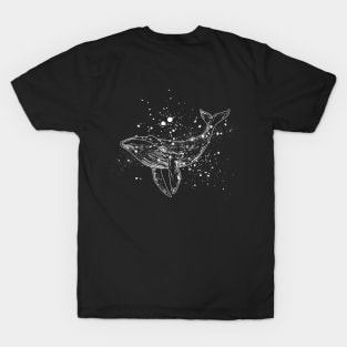 Space Whale Sea Beach Summer Animals Love Cute Funny Gift Sarcastic Happy Fun Witty T-Shirt